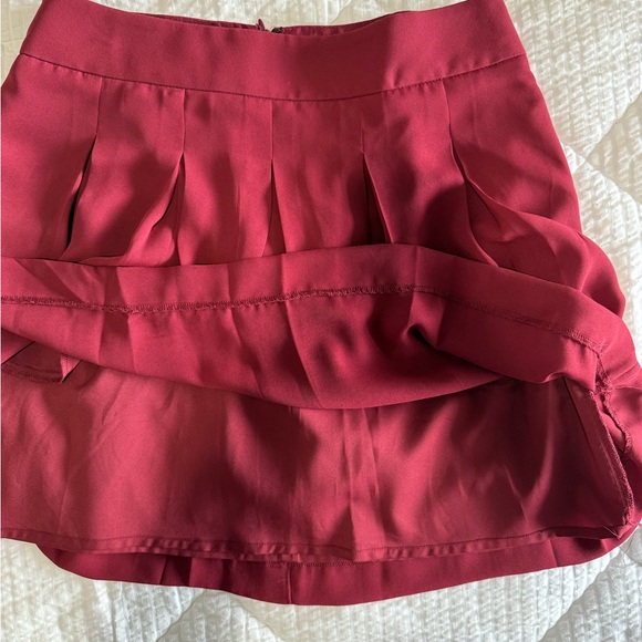 Banana Republic Red/Burgundy Mini Skirt - Picture 5 of 7
